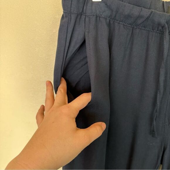 Onia Navy Elastic Tencel Pants Lounge Large - Picture 4 of 8